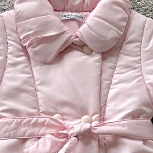 Girls Baby Graziella Pink Puffer Coat - Picture 3 of 9